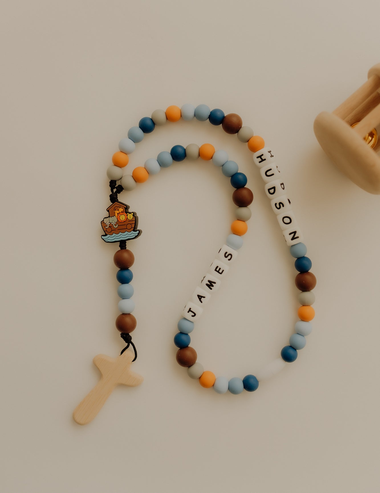 Jesus Loves You—Pink | Custom Baby Rosary