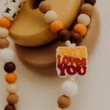 Jesus Loves You—Brown | Custom Baby Rosary