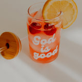 God is Good Glass Cup