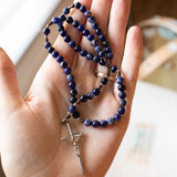 Navy Blue Pocket Rosary