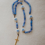 Blue Bow Rosary