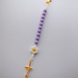 Daisy Smiley Face Children's Keychain