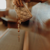 PREORDER | Brown Gingham Rosary Pouch
