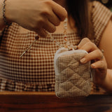 PREORDER | Brown Gingham Rosary Pouch