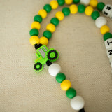 Green Tractor | Custom Baby Rosary
