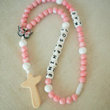 Anne - Pink | Custom Baby Rosary