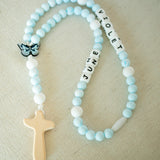 Anne - Blue | Custom Baby Rosary
