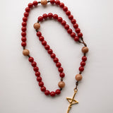 Red & Brown Rosary [one of a kind]
