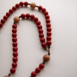 Red & Brown Rosary [one of a kind]