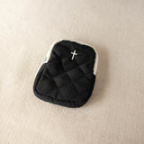 Black Cross Rosary Pouch