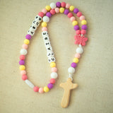 Kateri Dark Pink | Custom Baby Rosary
