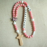 Anne - Pink | Custom Baby Rosary