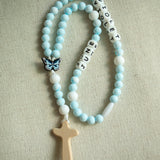 Anne - Blue | Custom Baby Rosary