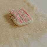 Pink Floral Rosary Pouch
