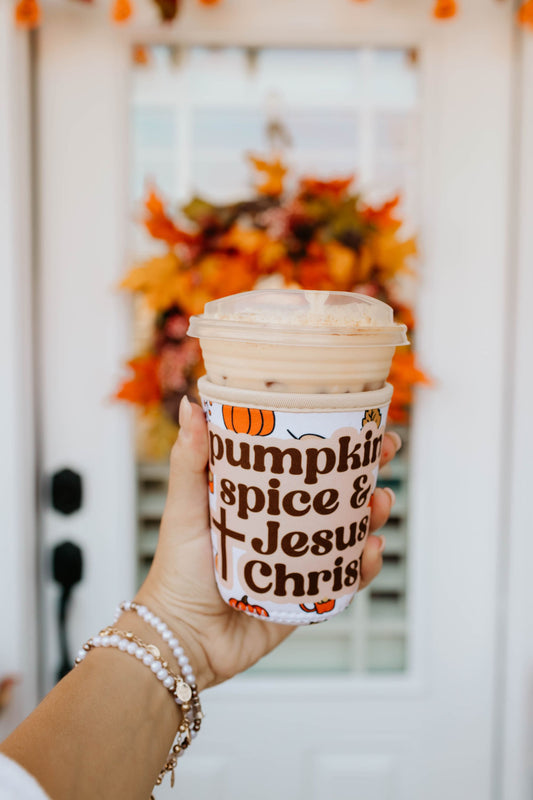Pumpkin Spice & Jesus Christ Coffee Sleeve